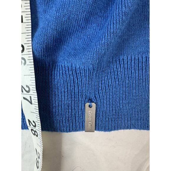 Calvin Klein Sweater Blue Preppy Cotton Modal XL - Picture 3 of 8